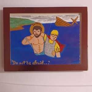 St. Paul Original Handpainted Religious Art in Frame
